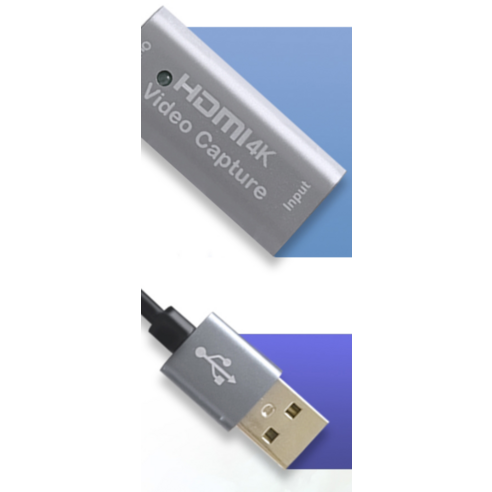 4K@60Hz 비디오 캡처, USB 3.0 인터페이스, HDMI 루프백 출력을 갖춘 애니포트 USB 3.0 to HDMI 4K 60Hz 영상 캡처보드