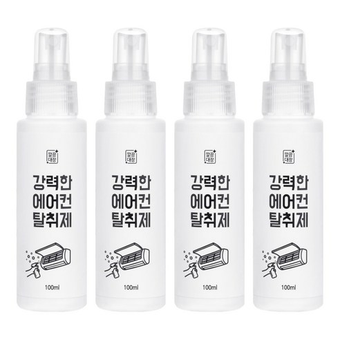 깔끔대장 강력한 에어컨 탈취제, 100ml, 4개
