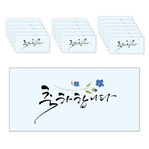 마음담아 캘리그라피 봉투, 마음을드립니다, 20개입