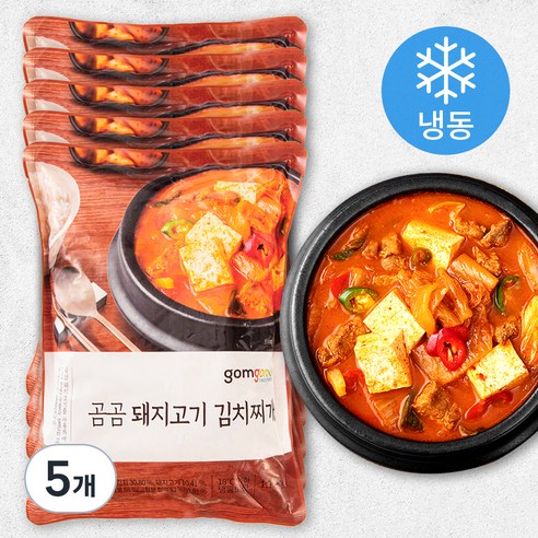 곰곰 돼지고기 김치찌개 (냉동), 1.1kg, 5개