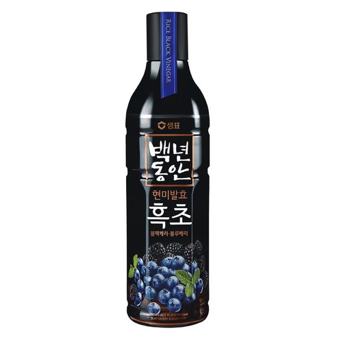 샘표 백년동안 흑초 블랙베리 블루베리, 900ml, 12개