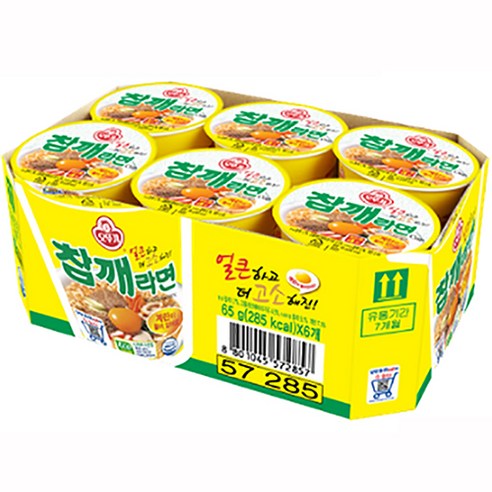 오뚜기 기묘한수퍼 컵라면소컵 사발면작은거 참깨라면 컵 65G 만족도 유통기한 한박스 짜장 저칼로리 공원에서 등산에, 25개