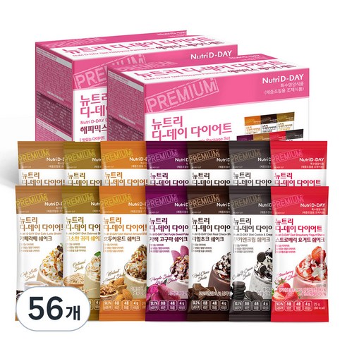 뉴트리디데이 다이어트 쉐이크 해피믹스, 25g, 56개