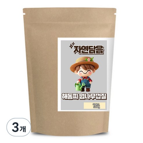 자연담음 해동피 엄나무 껍질 국내산, 500g, 3개