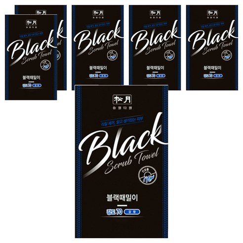 송월타월 때밀이 70, 블랙, 1개입, 30개