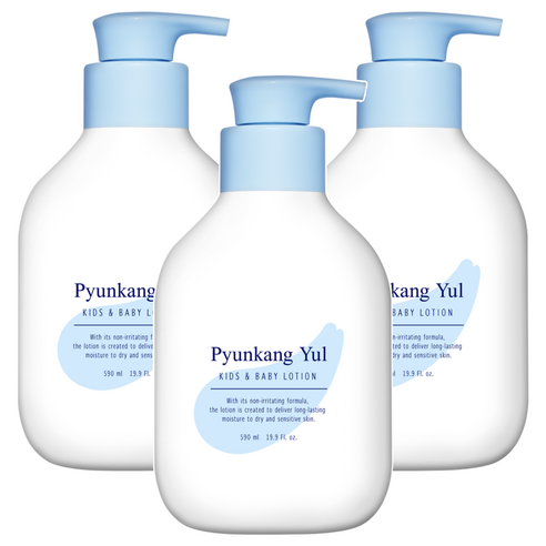 편강율 키즈 앤 베이비 로션 베이비파우더, 590ml, 3개