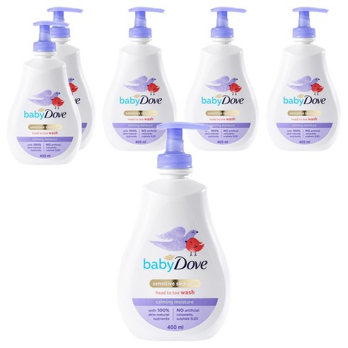 베이비도브 유아용 바디워시 카밍모이스처, 400ml, 6개