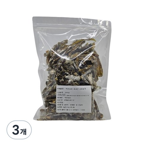 약초보은 건고추부각, 300g, 3개