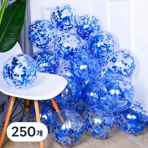 팡파티 파티풍선, 블루스팽글, 250개