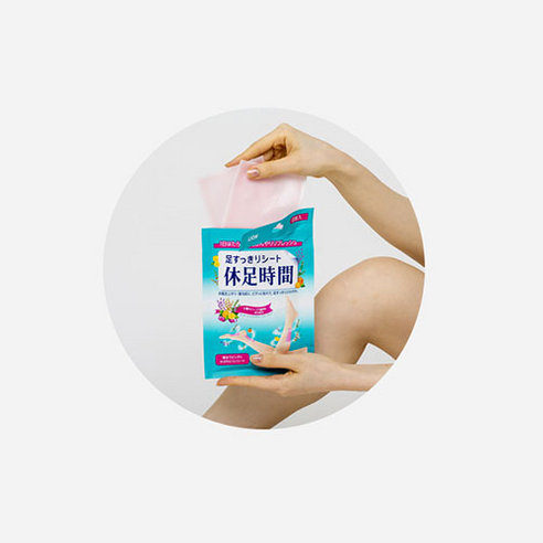 지친 발과 종아리에 시원한 휴식을, 휴족시간 쿨링 시트와 함께!