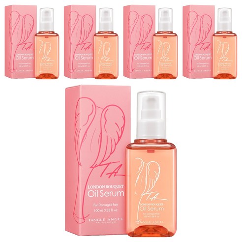 탱글엔젤 런던부케 극손상 단백질 헤어 에센스 오일, 100ml, 5개