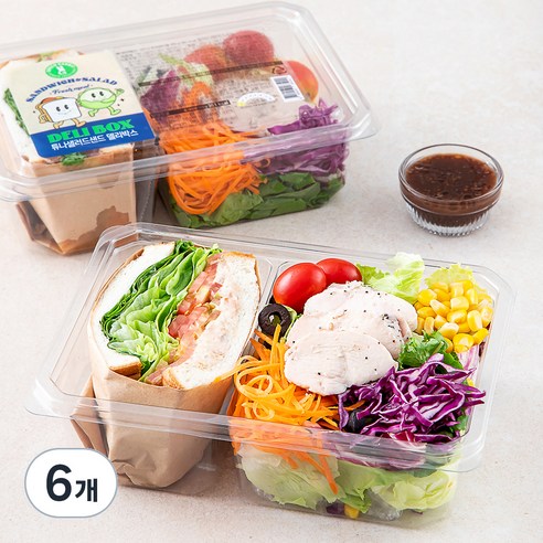 그린래빗 튜나샐러드샌드 델리박스, 265g, 6개
