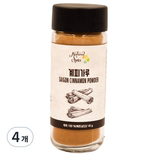 내츄럴스파이스 계피가루, 45g, 4개
