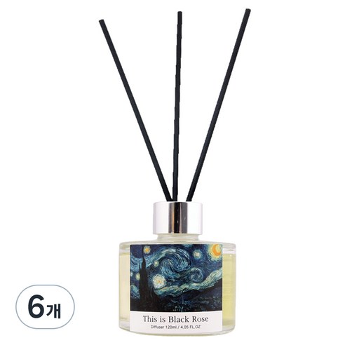 디스이즈 디퓨저, 블랙로즈, 120ml, 6개