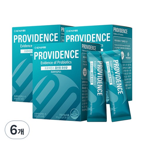 GC녹십자웰빙 프로비던스 올인원 유산균 프로바이오틱스 30p, 60g, 6개