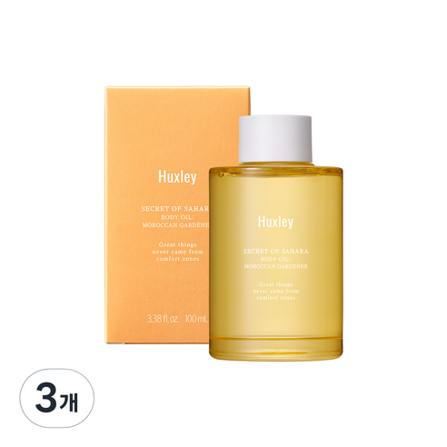 헉슬리 바디오일 모로칸 가드너, 100ml, 3개