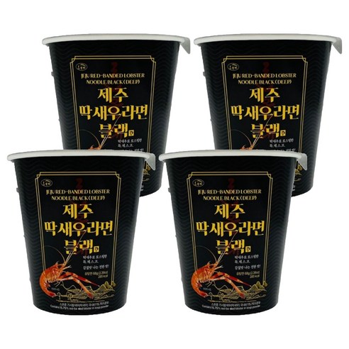 한올레 제주 딱새우 컵라면 블랙 68g