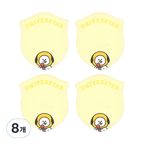 BT21 1단 점착메모지, 치미, 40개입, 8개