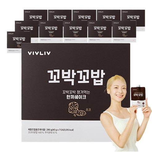 비브리브 꼬박꼬밥 체중조절용 조제식품 초코, 40g, 84개