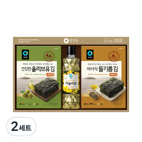 청정원 재래김 고급유 혼합 2호, 2세트