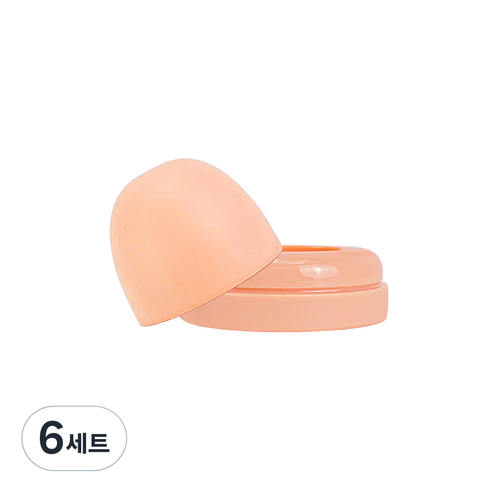유비맘 시그니처 빨대컵 뚜껑세트, 6세트, 뚜껑+스크류(링), 딸기