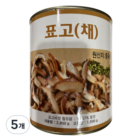 청은 표고버섯 채, 2.8kg, 5개