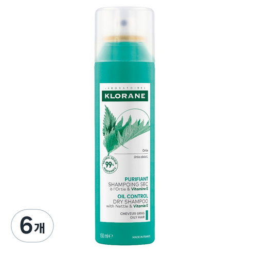 클로란 네틀 노세범 드라이 샴푸, 150ml, 6개