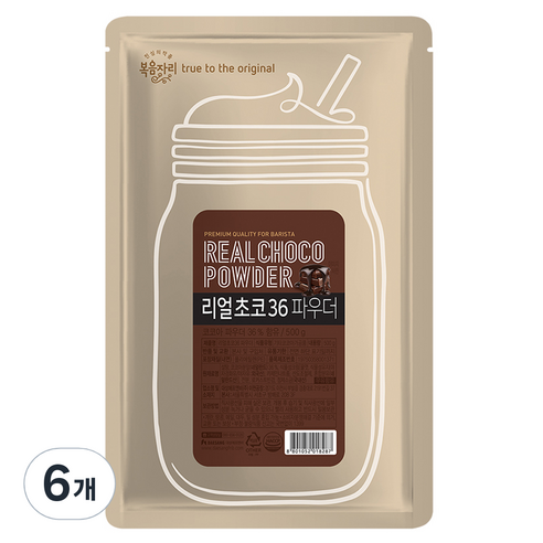 복음자리 리얼초코 36 파우더, 500g, 6개, 1개입