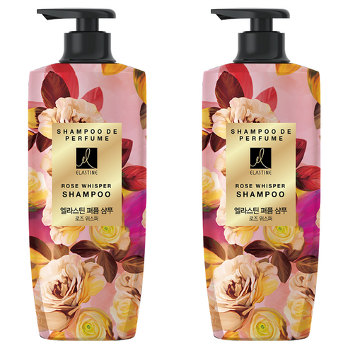 엘라스틴 퍼퓸샴푸 로즈 위스퍼, 600ml, 2개