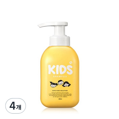 TS 키즈 샴푸 애플향, 400ml, 4개