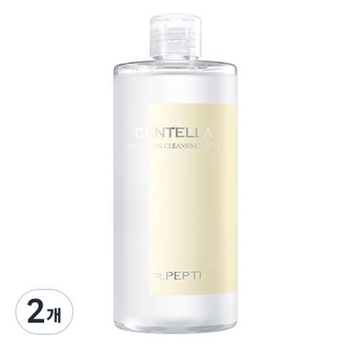 제이앤코슈 닥터펩티 센텔라 딥 클린 클렌징 워터, 400ml, 2개