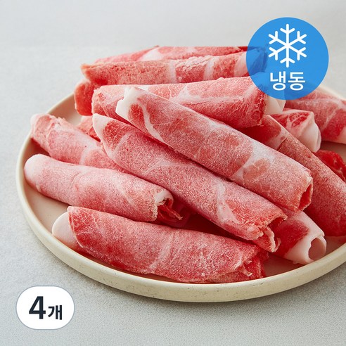 곰곰 한돈 대패 목살 (냉동), 300g, 4개