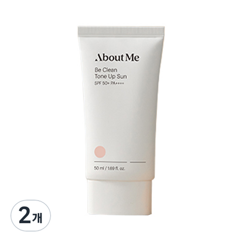 어바웃미 비 클린 톤업 선블록 SPF50+ PA++++, 50ml, 2개