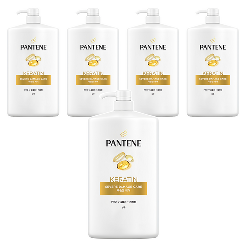 팬틴 극손상 케어 샴푸 프루티 플로럴향, 1.8L, 5개
