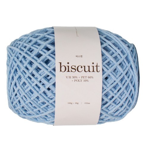 yarna 비스켓 뜨개실 150g, 1 베이비블루, 1개