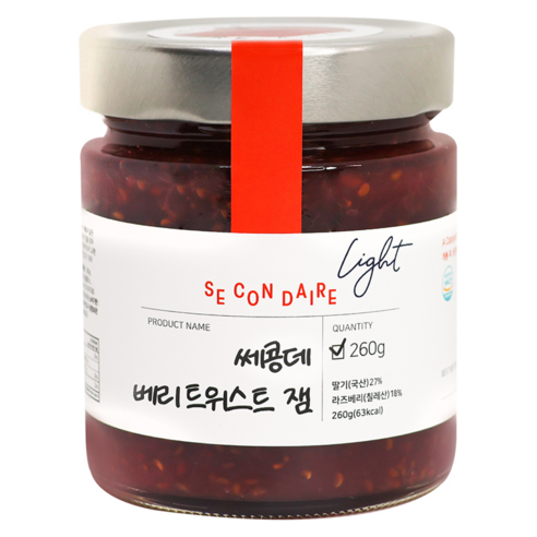 달콤한 행복, 가벼운 즐거움: 쎄콩데 저칼로리 Light 베리 트위스트 잼으로 시작하는 건강한 미식 여정 링곤베리잼