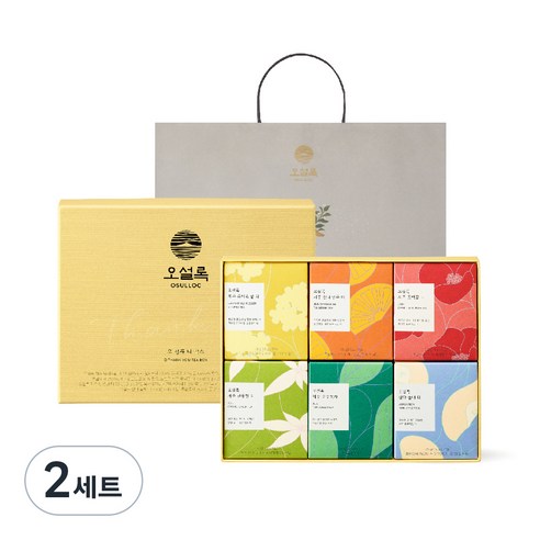 오설록 오땡큐 티백 선물 세트 E, 티백 6종 x 5p, 2세트