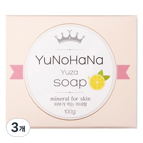 유노하나 유자비누, 100g, 3개