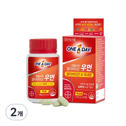 원어데이 멀티비타민 우먼, 60정, 1개