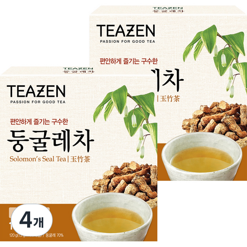 티젠 둥굴레차, 1.2g, 100개입, 4개