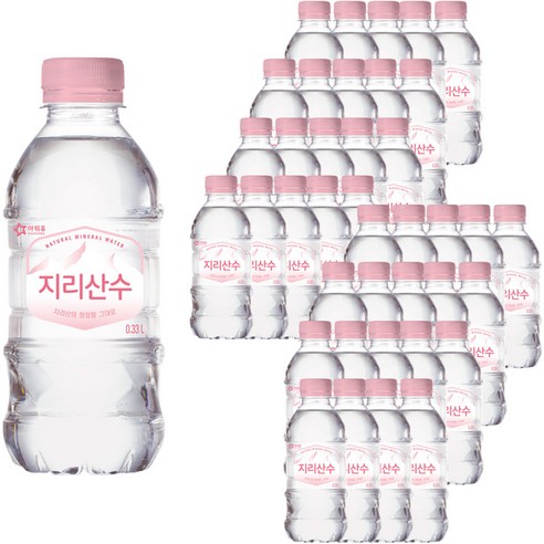 아워홈 지리산수 핑크, 330ml, 40개