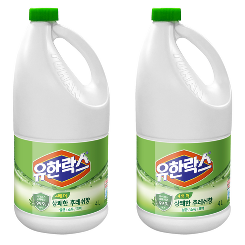 유한락스 후레쉬, 4L, 2개
