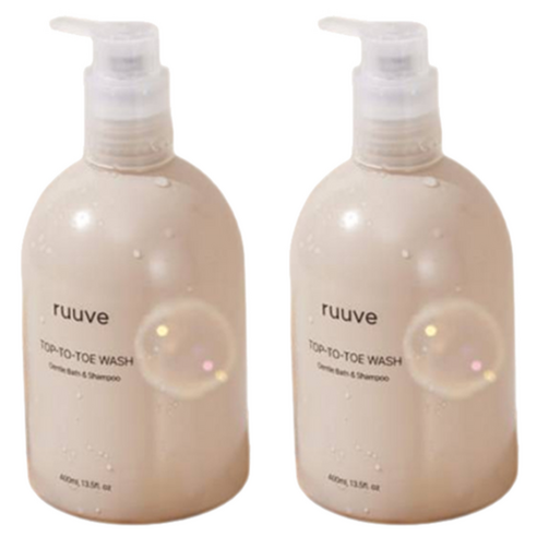 러베 히알루론 탑투토 워시, 2개, 400ml