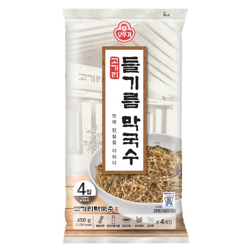 오뚜기 고기리 들기름 막국수, 450g, 1개