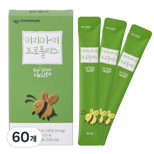 이지바이오메드 이지아이 프로폴리스, 10ml, 60개