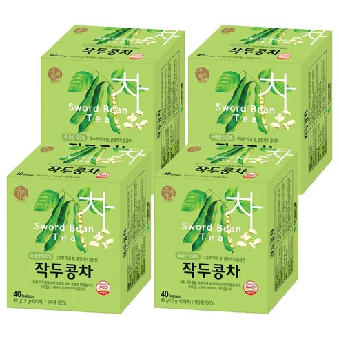 우리차 작두콩차, 1g, 40개입, 4개