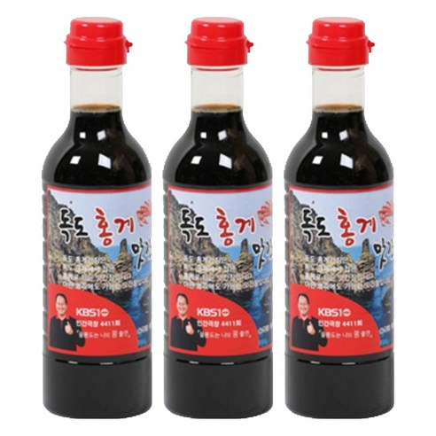 울릉도홍가네식품 독도 홍게 맛간장, 520g, 3개