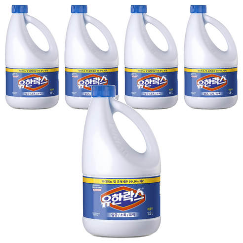유한락스 레귤러, 1.5L, 5개