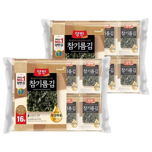 양반 참기름김, 4g, 32개