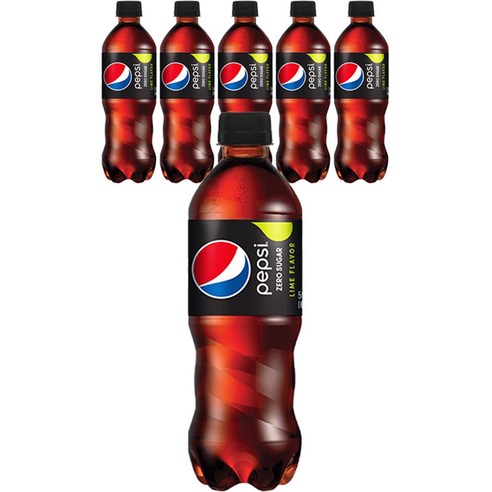 펩시 제로슈거 라임향, 6개입, 500ml